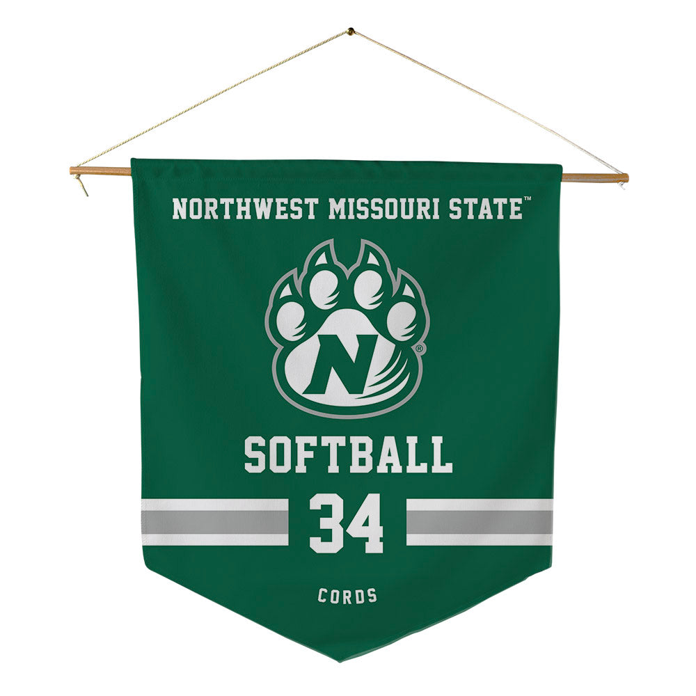 Northwest Missouri State - NCAA Softball : Kaylee Cords - Pennant - 18" x 21"-0