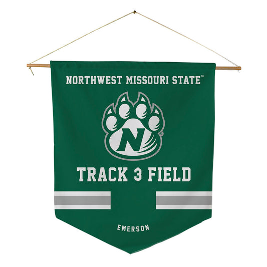 Northwest Missouri State - NCAA Men's Track & Field : Kyle Emerson - Pennant - 18" x 21"-0