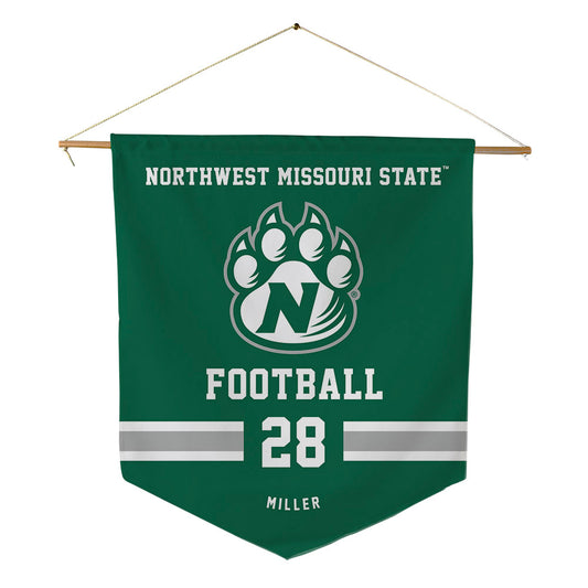 Northwest Missouri State - NCAA Football : Jackson Miller - Pennant - 18" x 21"-0