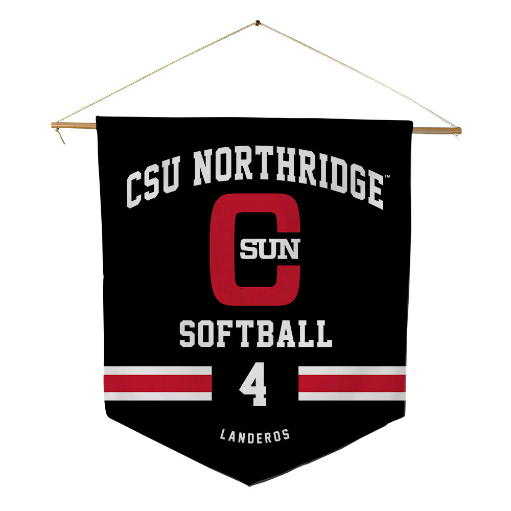 CSUN - NCAA Softball : alexa landeros - Pennant - 18" x 21"-0