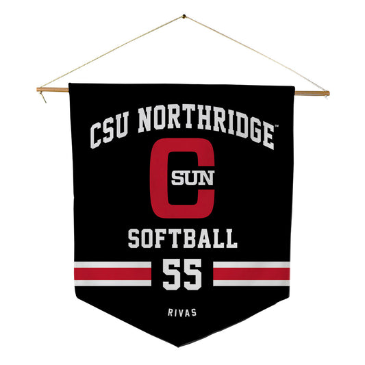 CSUN - NCAA Softball : Amber Rivas - Pennant - 18" x 21"-0