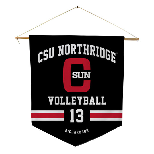 CSUN - NCAA Women's Volleyball : Raegan Richardson - Pennant - 18" x 21"-0
