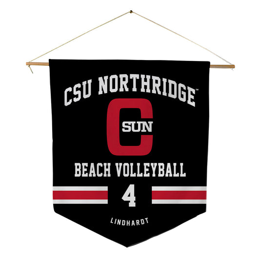 CSUN - NCAA Beach Volleyball : Kinley Lindhardt - Pennant - 18" x 21"-0