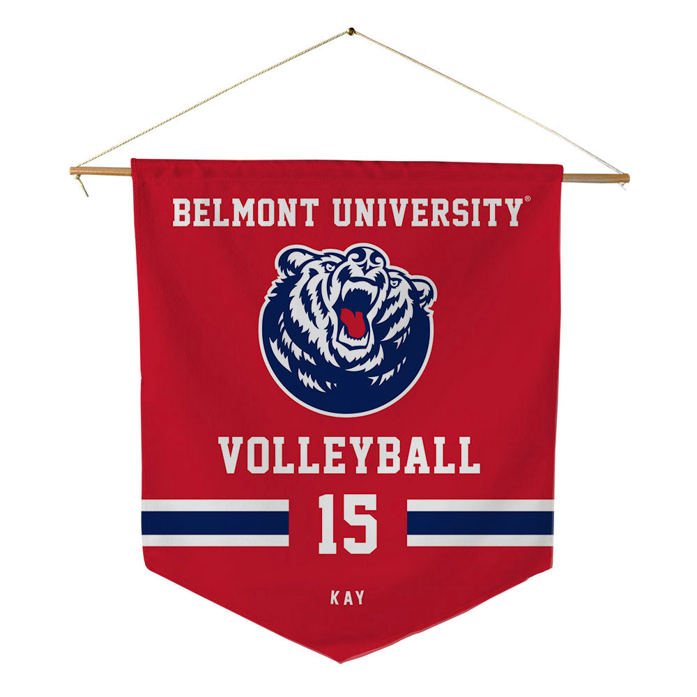 Belmont - NCAA Women's Volleyball : Lucy Kay - Pennant - 18" x 21"-0