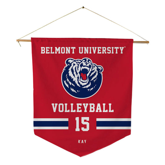 Belmont - NCAA Women's Volleyball : Lucy Kay - Pennant - 18" x 21"-0
