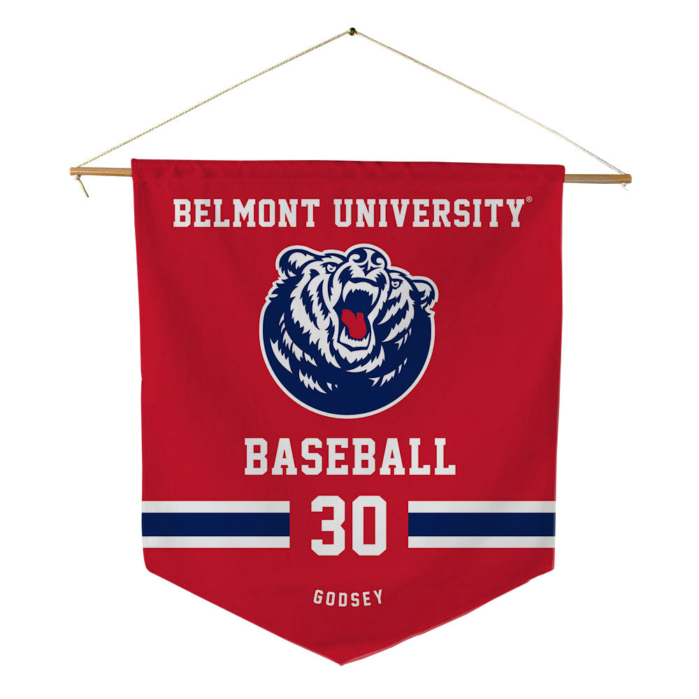 Belmont - NCAA Baseball : Landon Godsey - Pennant - 18" x 21"-0