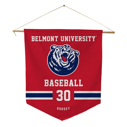 Belmont - NCAA Baseball : Landon Godsey - Pennant - 18" x 21"-0