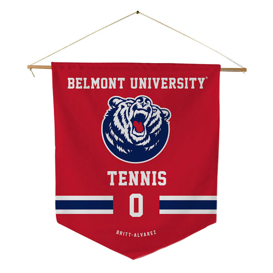 Belmont - NCAA Men's Tennis : Diego Britt-Alvarez - Pennant - 18" x 21"-0
