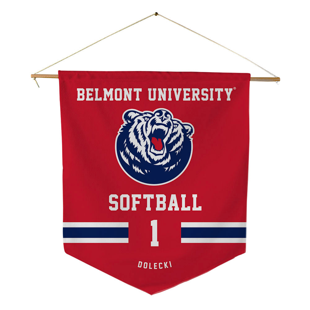 Belmont - NCAA Softball : Madison Dolecki - Pennant - 18" x 21"-0