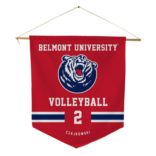Belmont - NCAA Women's Volleyball : Jordan Czajkowski - Pennant - 18" x 21"-0