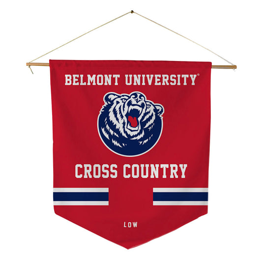Belmont - NCAA Men's Cross Country : Jesiah Low - Pennant - 18" x 21"-0