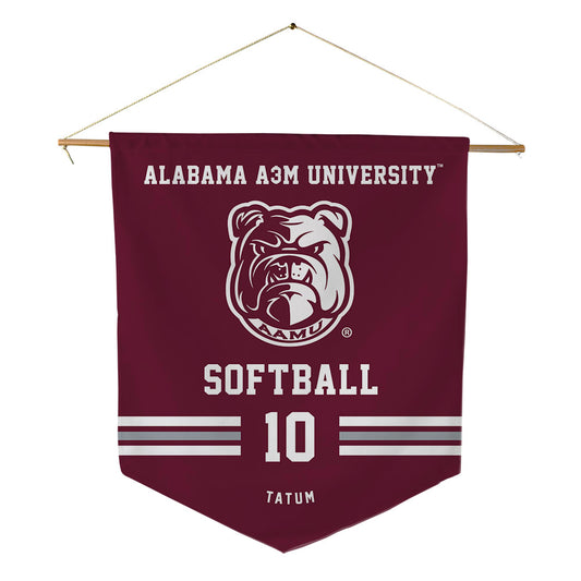 AAMU - NCAA Softball : Kaylee Tatum - Pennant - 18" x 21"-0