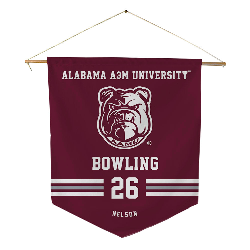 AAMU - NCAA Women's Bowling : Thalia Nelson - Pennant - 18" x 21"-0