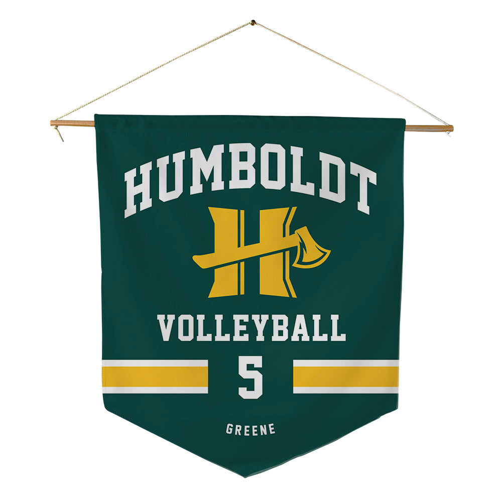 Humboldt State - NCAA Women's Volleyball : Rahni Greene - Pennant - 18" x 21"-0