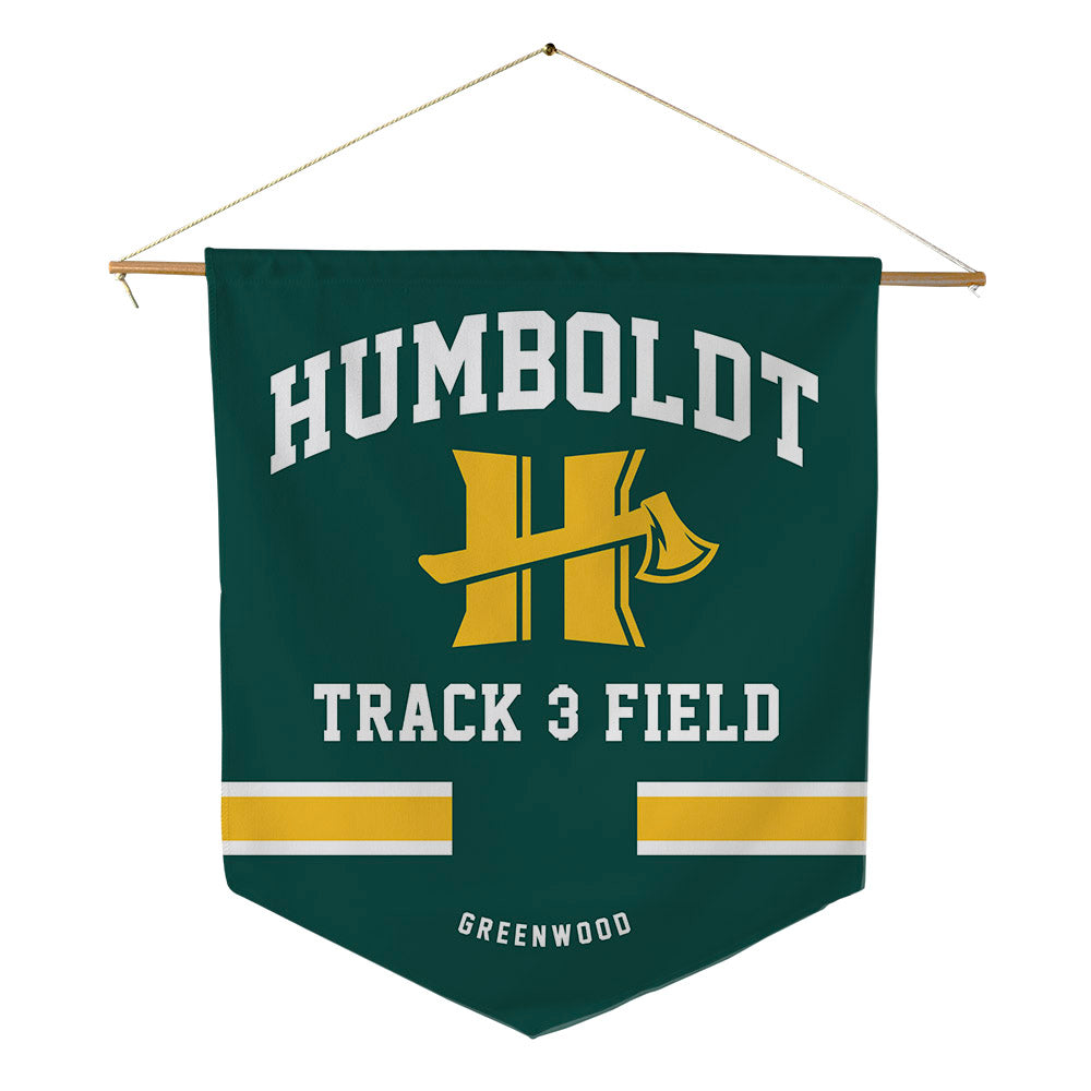 Humboldt State - NCAA Men's Track & Field : Damian Greenwood - Pennant - 18" x 21"-0