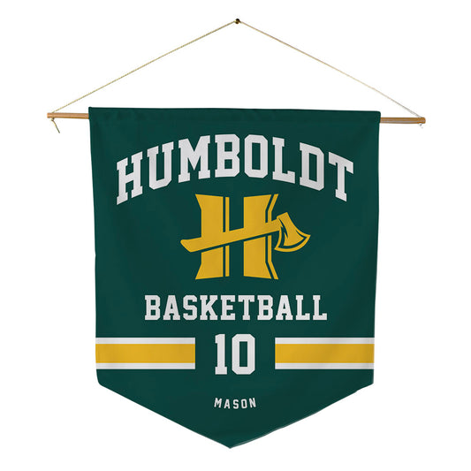 Humboldt State - NCAA Men's Basketball : Marsai Mason - Pennant - 18" x 21"-0