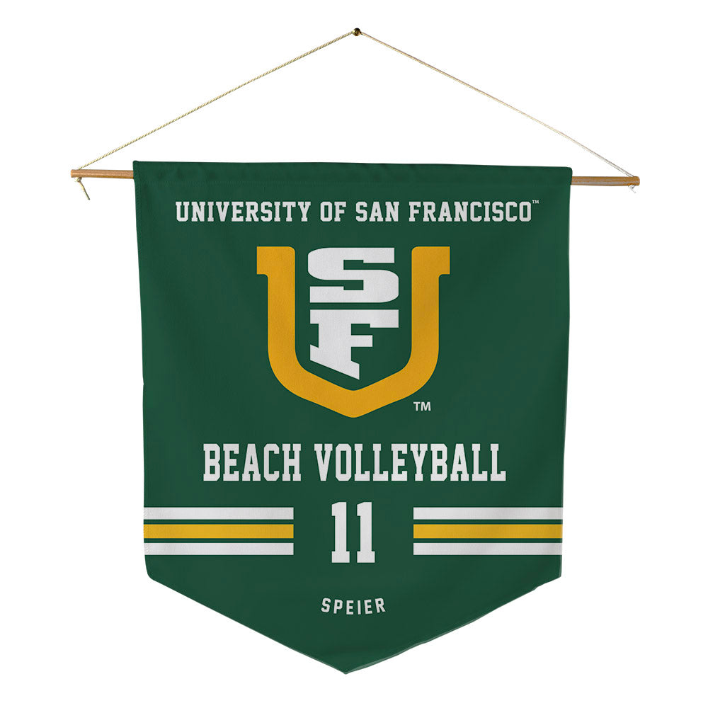 USFCA - NCAA Beach Volleyball : Lucy Speier - Pennant - 18" x 21"-0