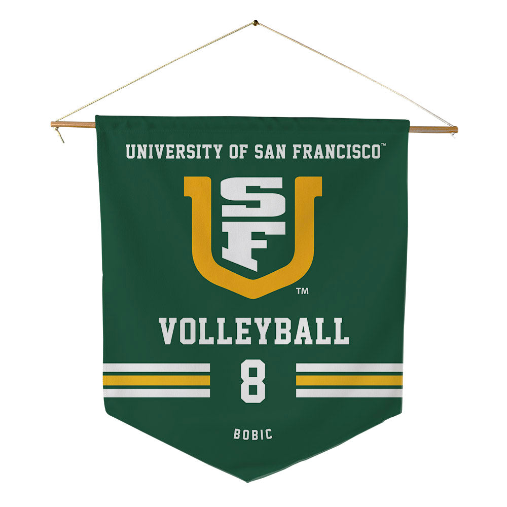 USFCA - NCAA Women's Volleyball : Anica Bobic - Pennant - 18" x 21"-0