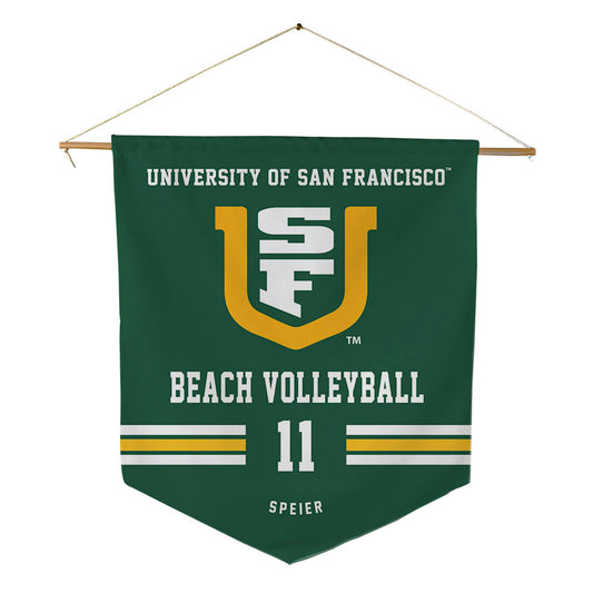 USFCA - NCAA Beach Volleyball : Lucy Speier - Pennant - 18" x 21"-0