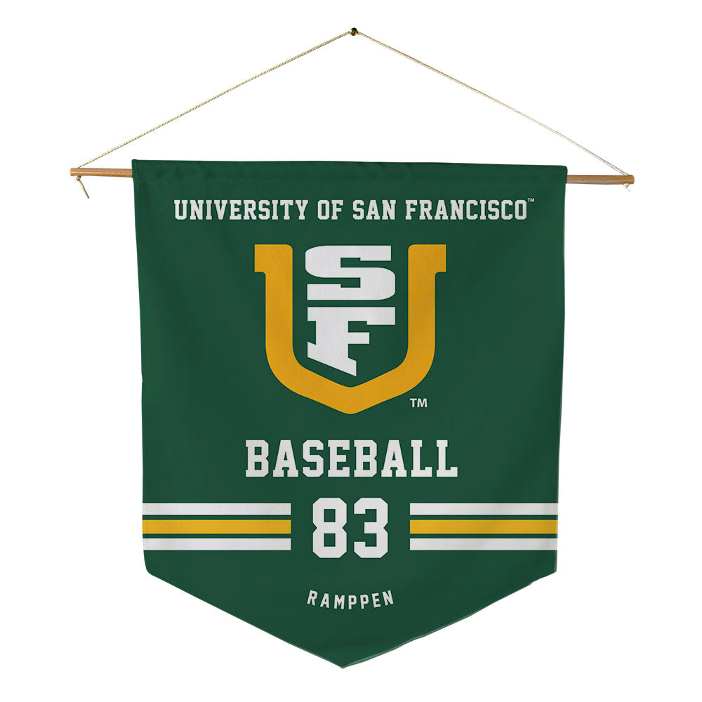 USFCA - NCAA Baseball : Zack Ramppen - Pennant - 18" x 21"-0