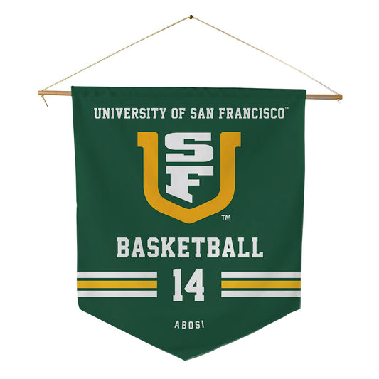 USFCA - NCAA Men's Basketball : Ben Abosi - Pennant - 18" x 21"-0