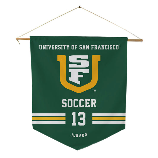 USFCA - NCAA Women's Soccer : Alyssa Jurado - Pennant - 18" x 21"-0