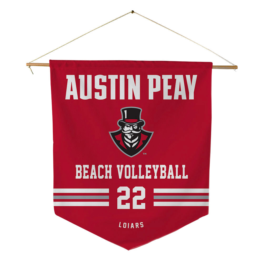 APSU - NCAA Beach Volleyball : Emma Loiars - Pennant - 18" x 21"-0