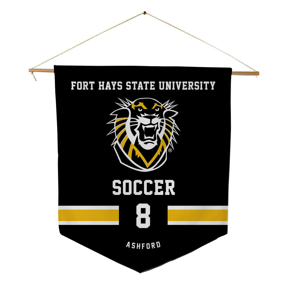 FHSU - NCAA Men's Soccer : Dylan Ashford - Pennant - 18" x 21"-0