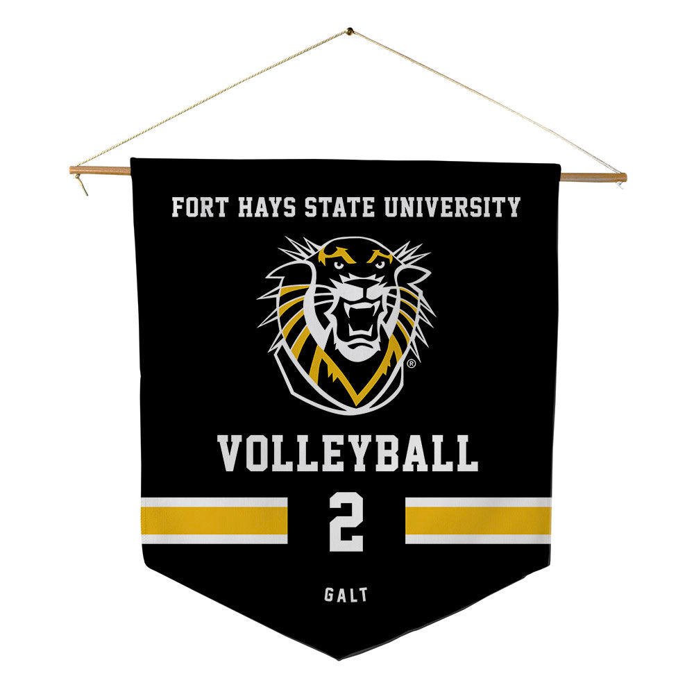 FHSU - NCAA Women's Volleyball : Abrey Galt - Pennant - 18" x 21"-0