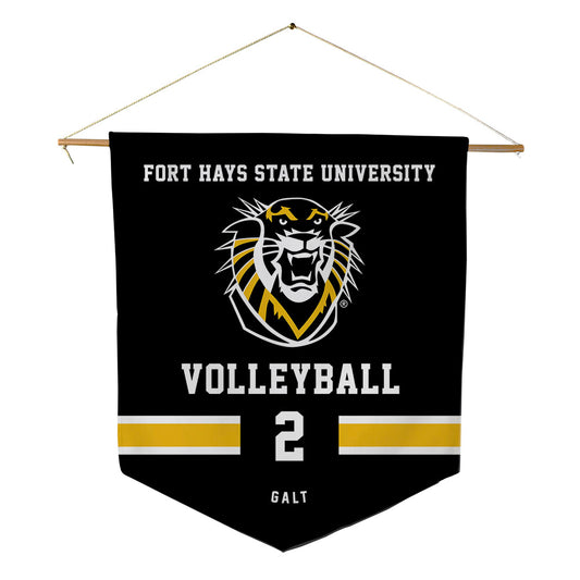 FHSU - NCAA Women's Volleyball : Abrey Galt - Pennant - 18" x 21"-0