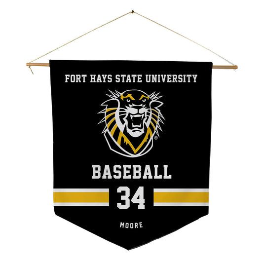 FHSU - NCAA Baseball : Tony Moore - Pennant - 18" x 21"-0