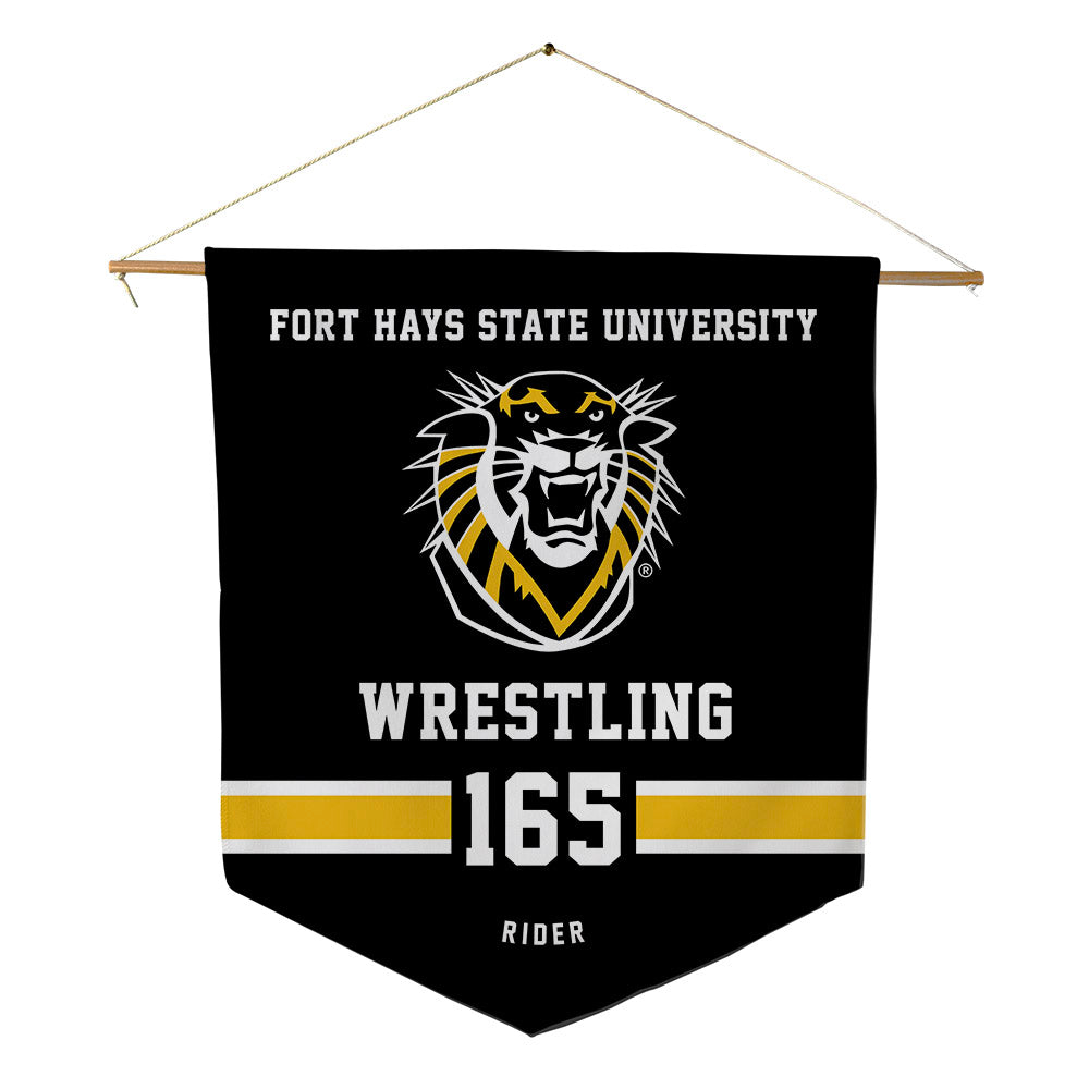 FHSU - NCAA Wrestling : Ender Rider - Pennant - 18" x 21"-0