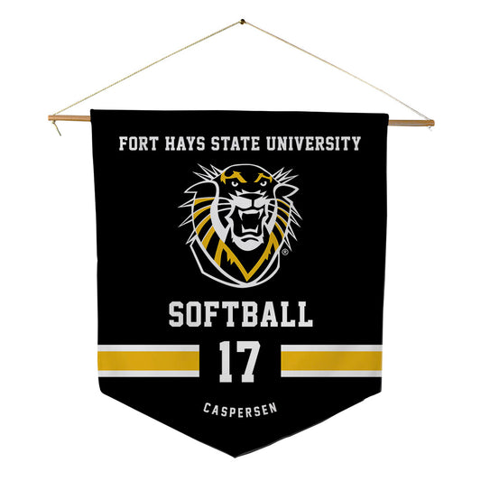 FHSU - NCAA Softball : Kylie Caspersen - Pennant - 18" x 21"-0