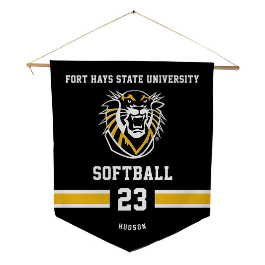 FHSU - NCAA Softball : Mackenzie Hudson - Pennant - 18" x 21"-0