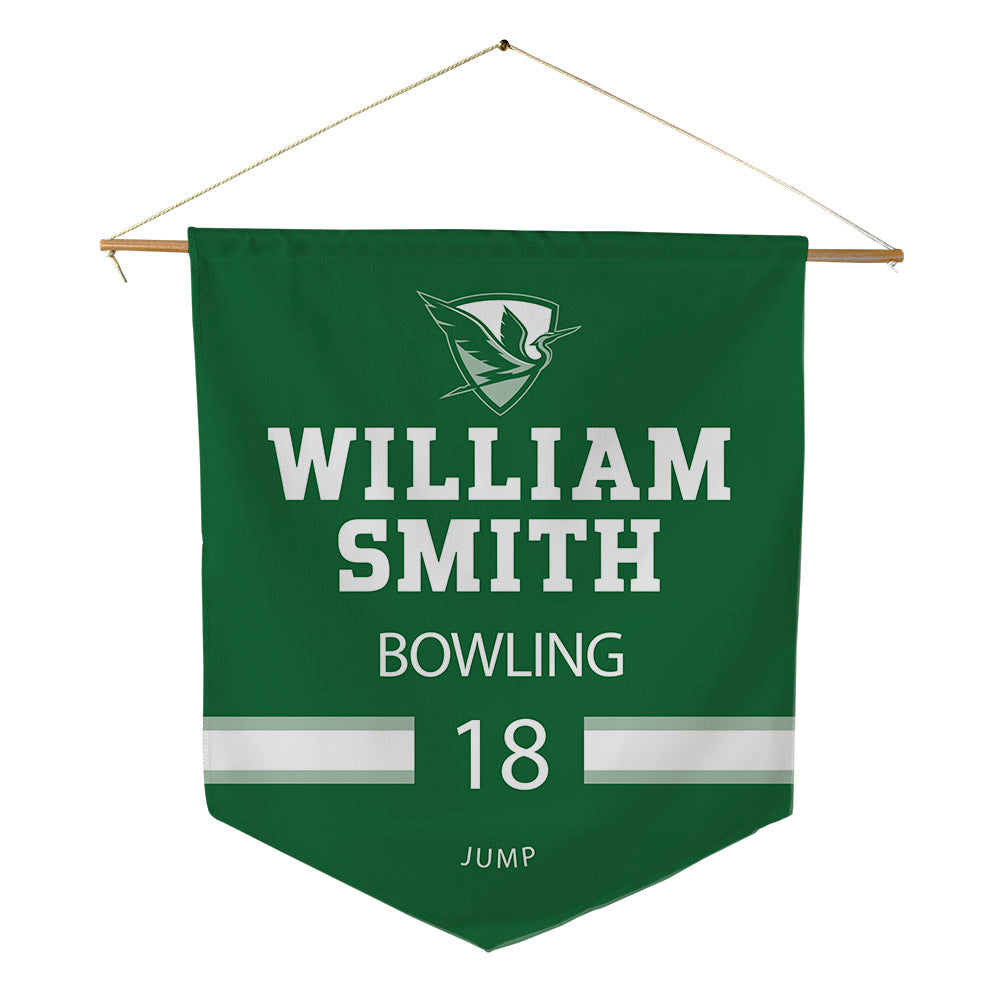 HWS - NCAA Women's Bowling : Colleen Jump - Pennant - 18" x 21"-0