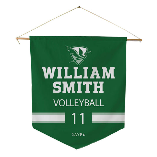 HWS - NCAA Women's Volleyball : Malya Sayre - Pennant - 18" x 21"-0