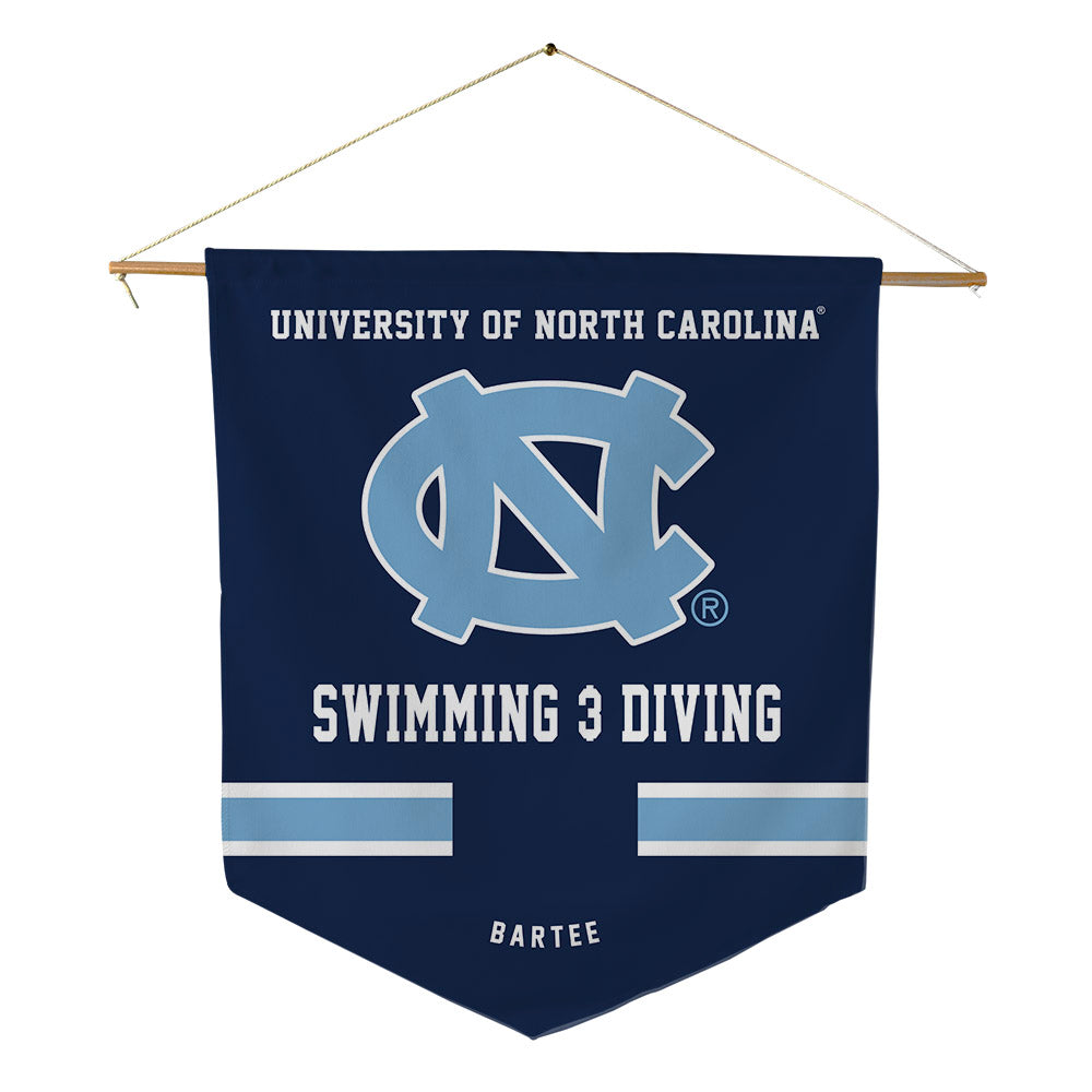 UNC - NCAA Men's Swimming & Diving : Granger Bartee - Pennant - 18" x 21"-0