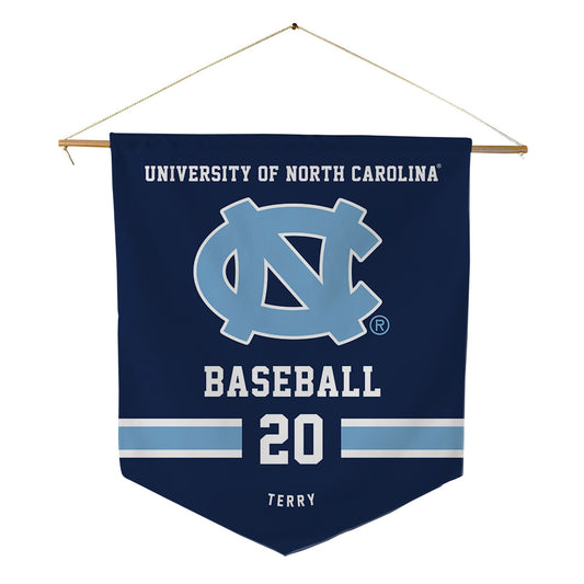 UNC - NCAA Baseball : AJ Terry - Pennant - 18" x 21"-0