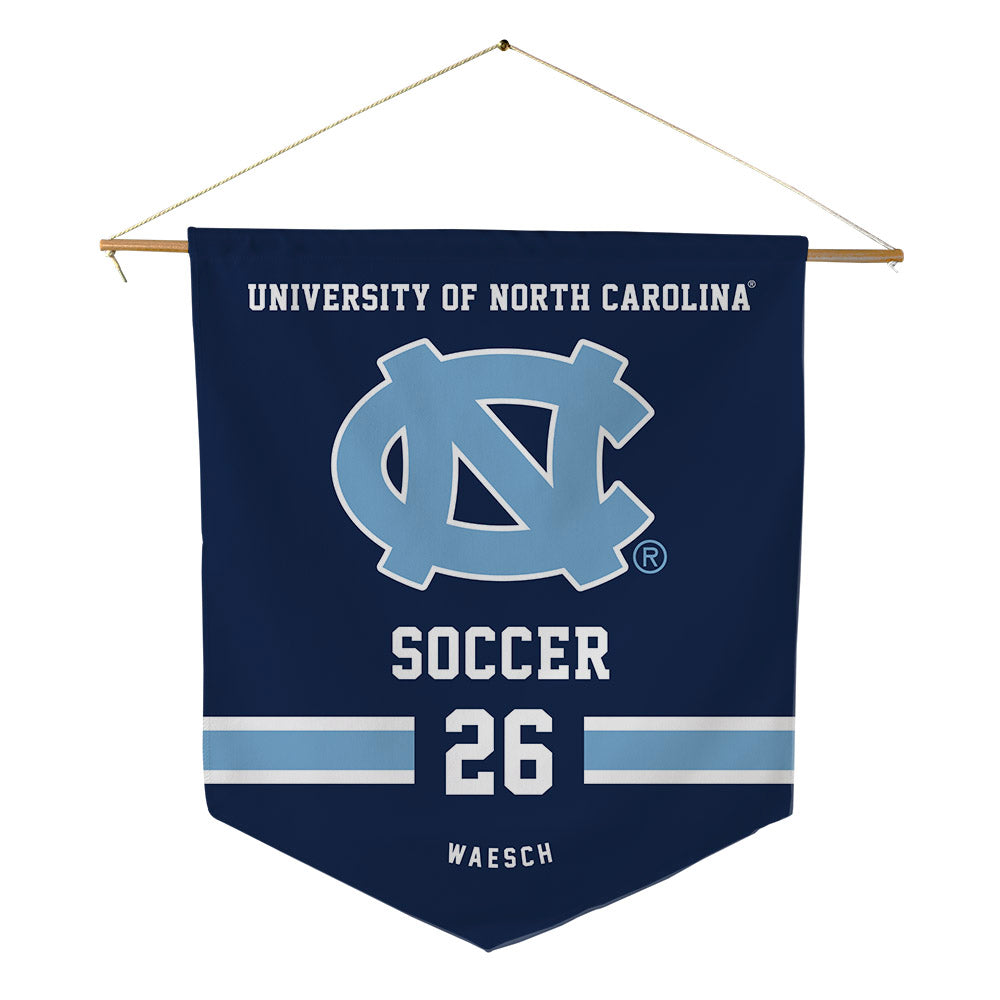 UNC - NCAA Men's Soccer : hagen waesch - Pennant - 18" x 21"-0
