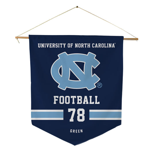 UNC - NCAA Football : Trevyon Green - Pennant - 18" x 21"-0