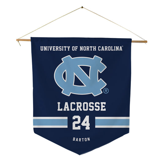 UNC - NCAA Men's Lacrosse : Jack Barton - Pennant - 18" x 21"-0
