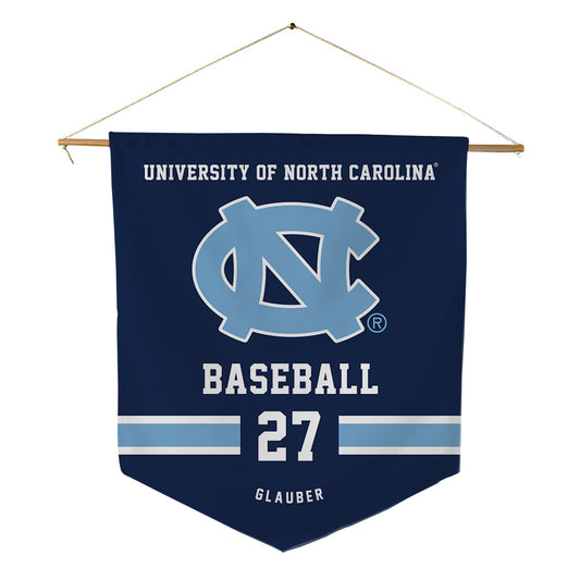 UNC - NCAA Baseball : Caden Glauber - Pennant - 18" x 21"-0