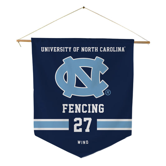 UNC - NCAA Men's Fencing : Nicky Wind - Pennant - 18" x 21"-0