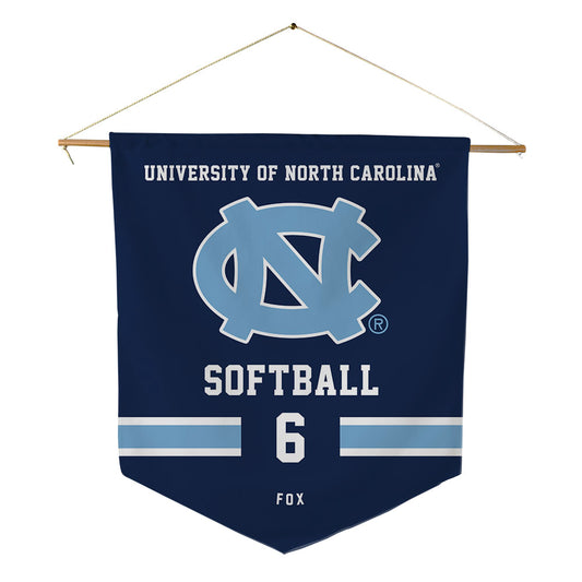 UNC - NCAA Softball : Caroline Fox - Pennant - 18" x 21"-0