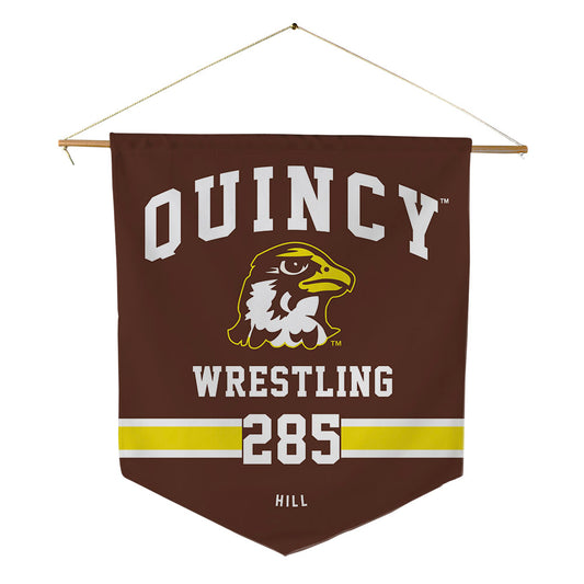 Quincy - NCAA Wrestling : Isaiah Hill - Pennant - 18" x 21"-0