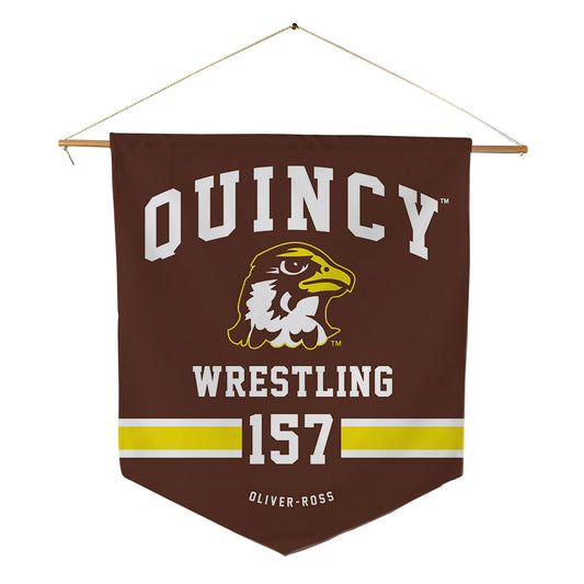 Quincy - NCAA Wrestling : Josiah Oliver-Ross - Pennant - 18" x 21"-0