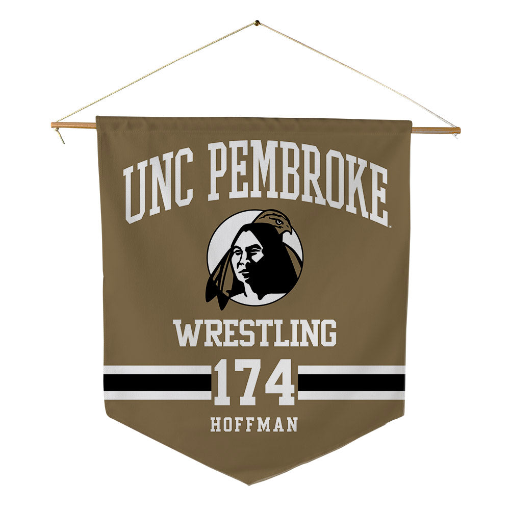UNC Pembroke - NCAA Wrestling : Logan Hoffman - Pennant - 18" x 21"-0