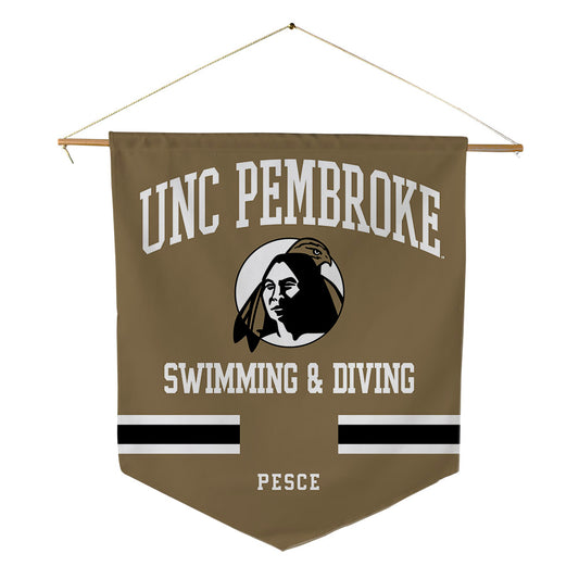 UNC Pembroke - NCAA Women's Swimming & Diving : Fabiana Pesce - Pennant - 18" x 21"-0