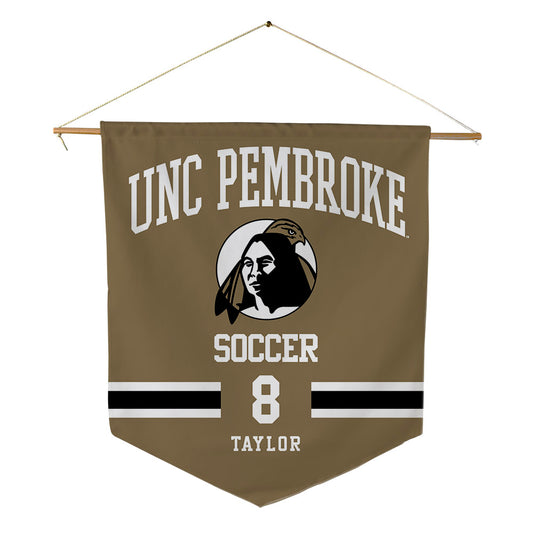 UNC Pembroke - NCAA Women's Soccer : Cora Taylor - Pennant - 18" x 21"-0