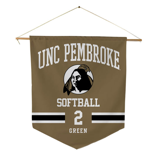 UNC Pembroke - NCAA Softball : Amariya Green - Pennant - 18" x 21"-0